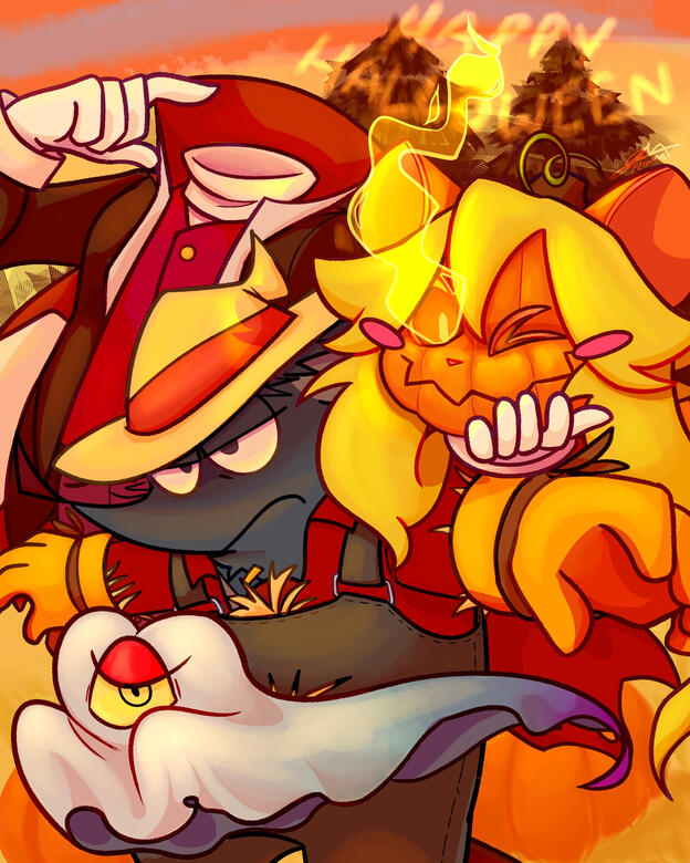 *Soft shading | 2 Full bodies 1 half, slightly complex background, added filters | $180